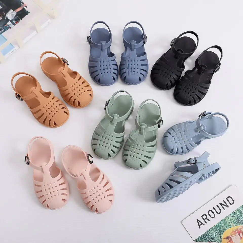 Kids Jelly Sandals Waffle Design