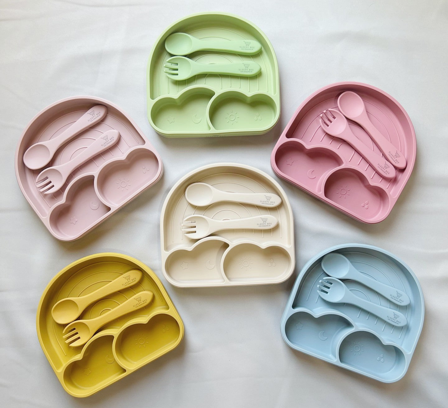 Silicone Rainbow Plate