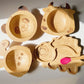 Bamboo Suction Animal Shape Bowl Sets