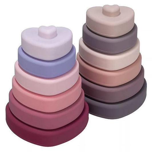 Silicone Stacking Hearts Toys