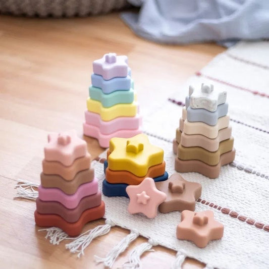 Silicone Stacking Stars Toys