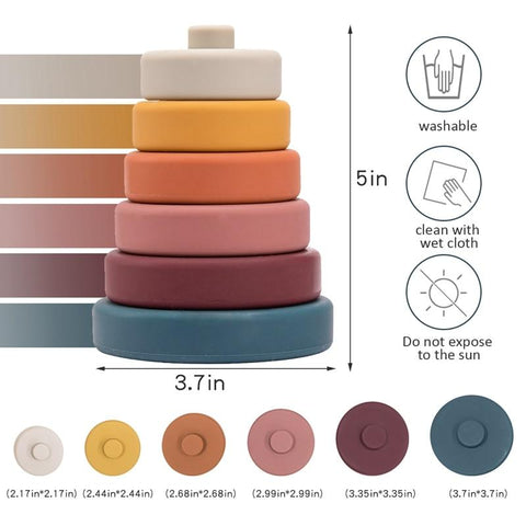 Silicone Stacking Ring Toys