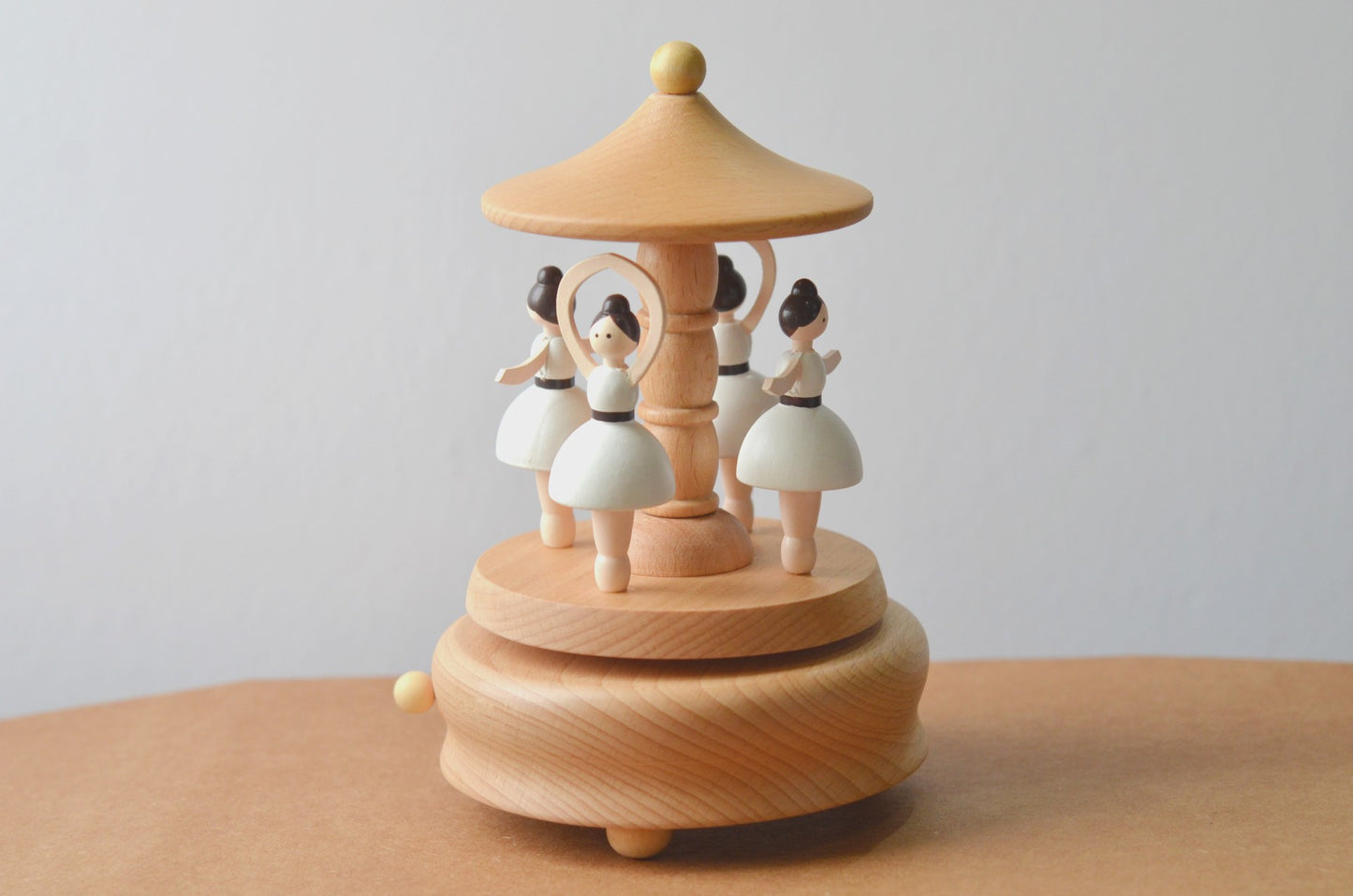 Wooden Carousel Music Box
