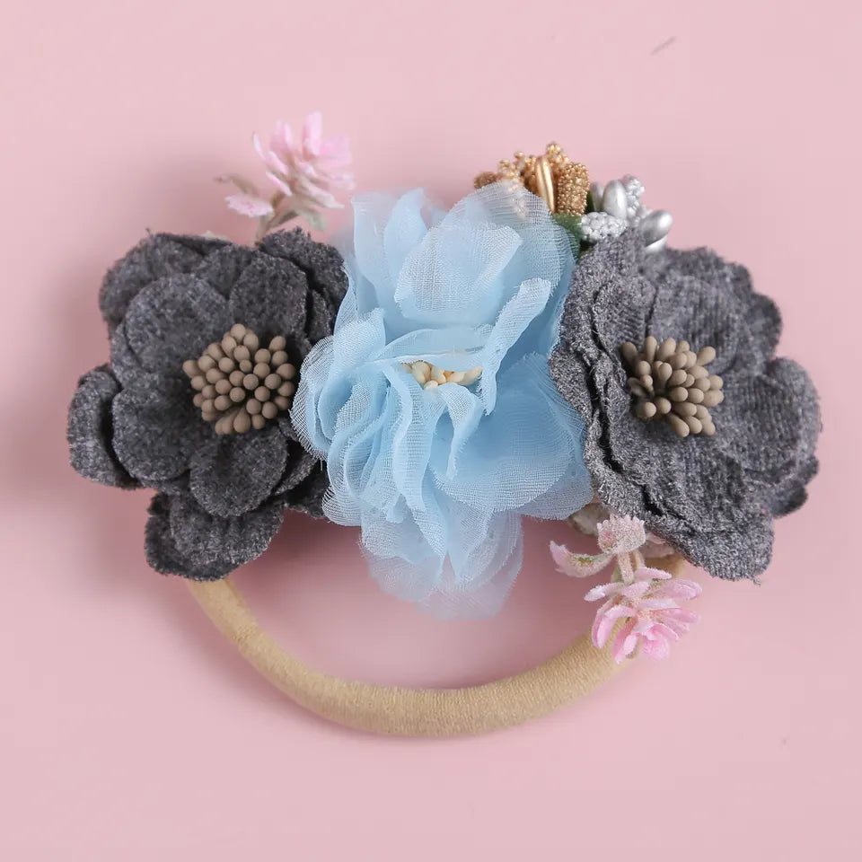 Baby Headband Spring Flowers