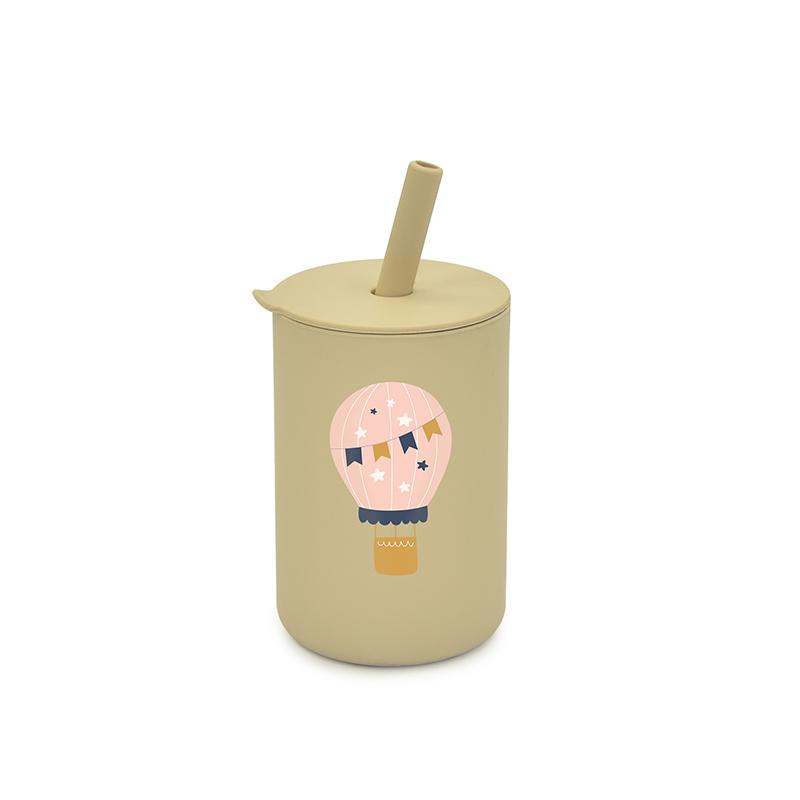 Silicone Printed Straw Cups