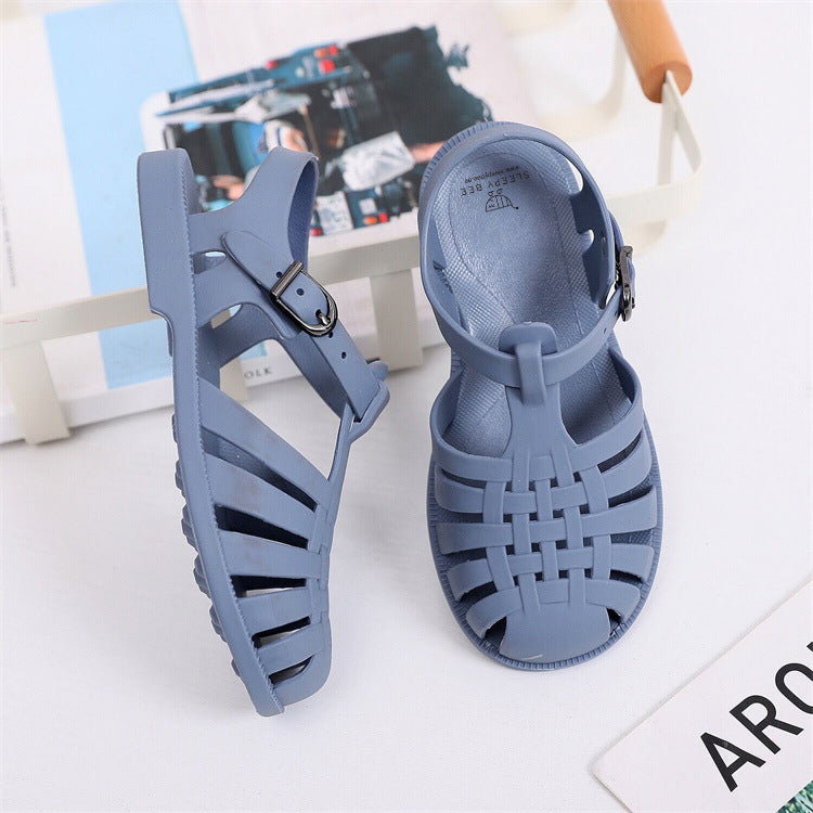 Kids Jelly Sandals Waffle Design