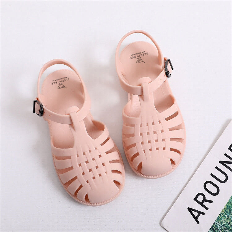 Kids Jelly Sandals Waffle Design