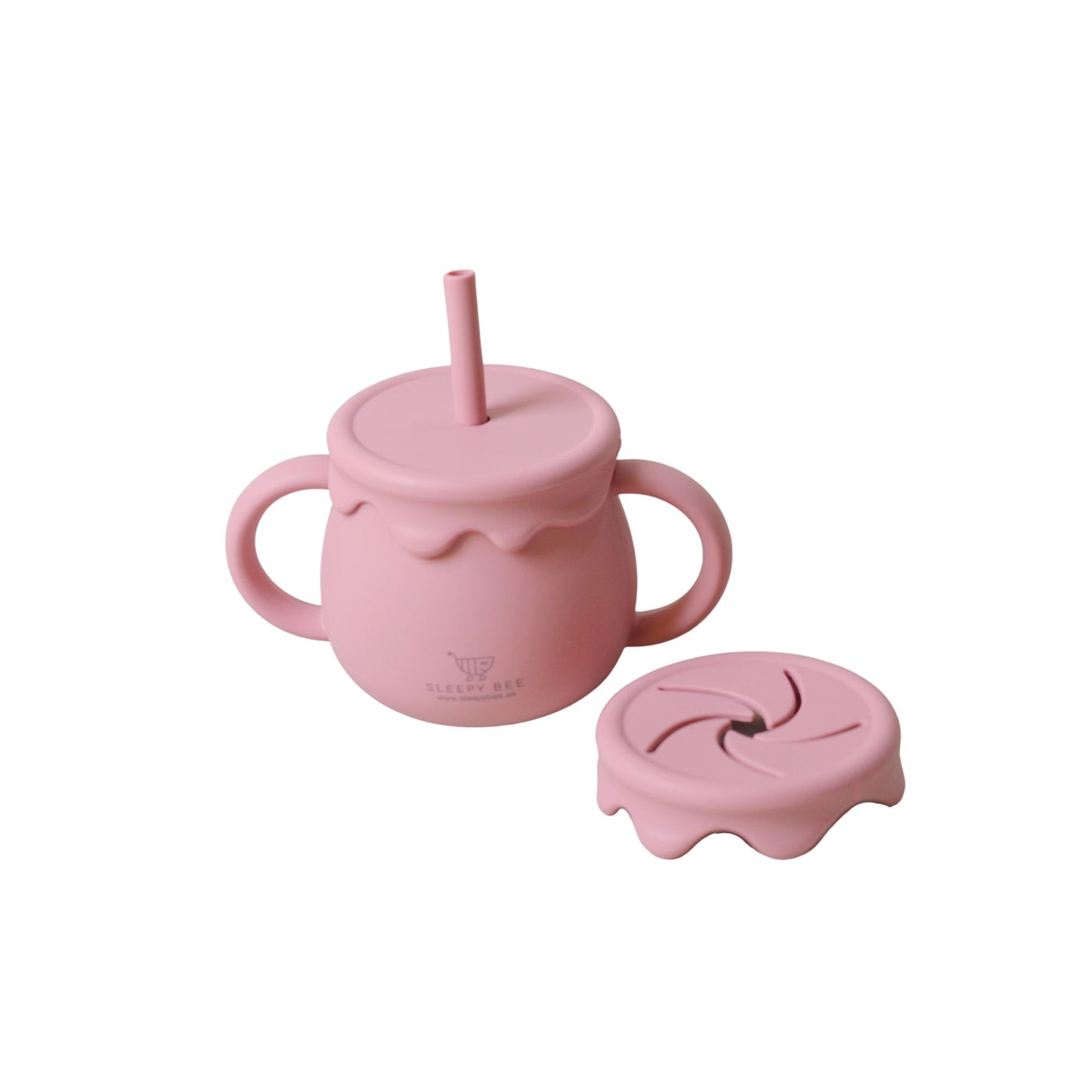 Silicone Honey Pot 3 in 1 Straw Cups