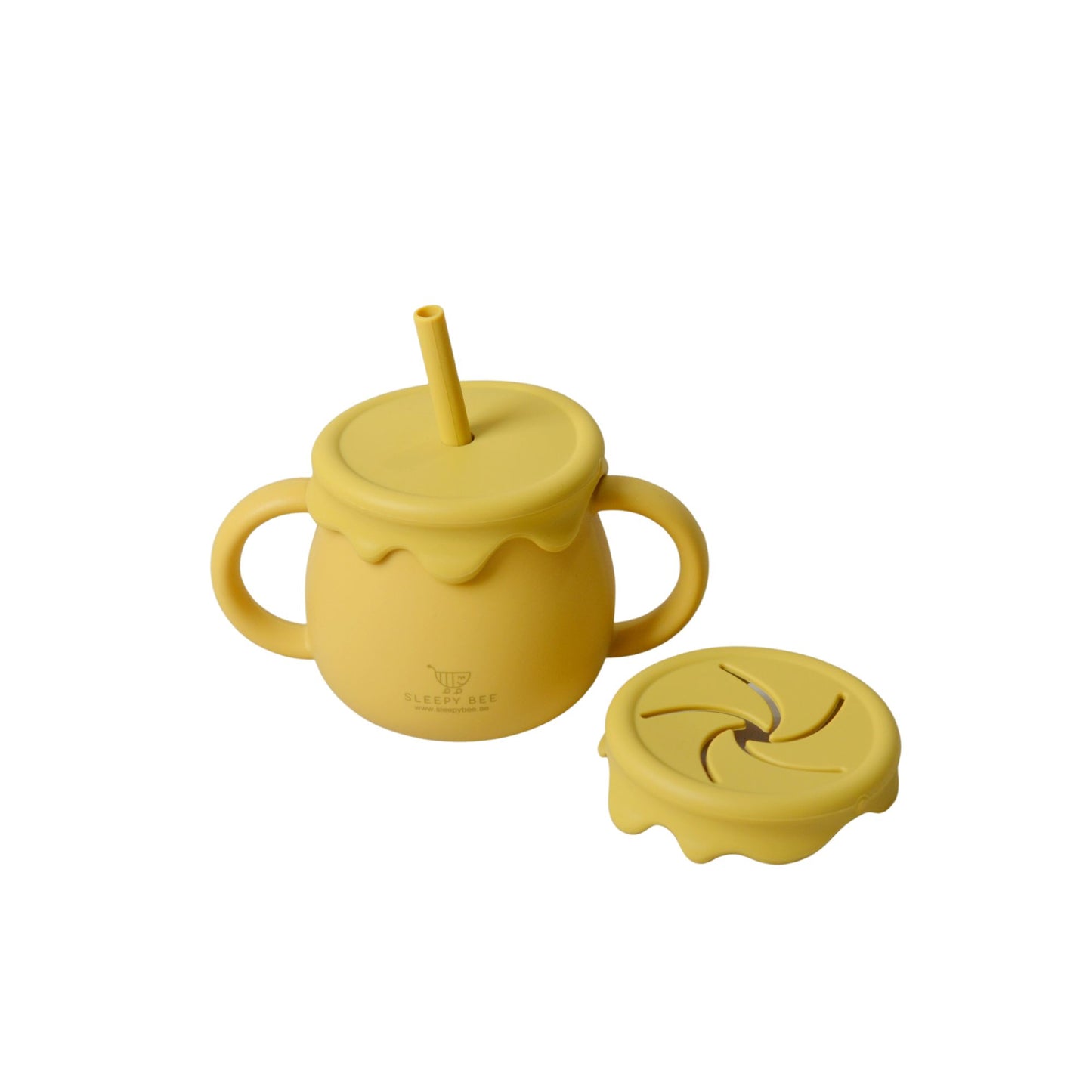 Silicone Honey Pot 3 in 1 Straw Cups