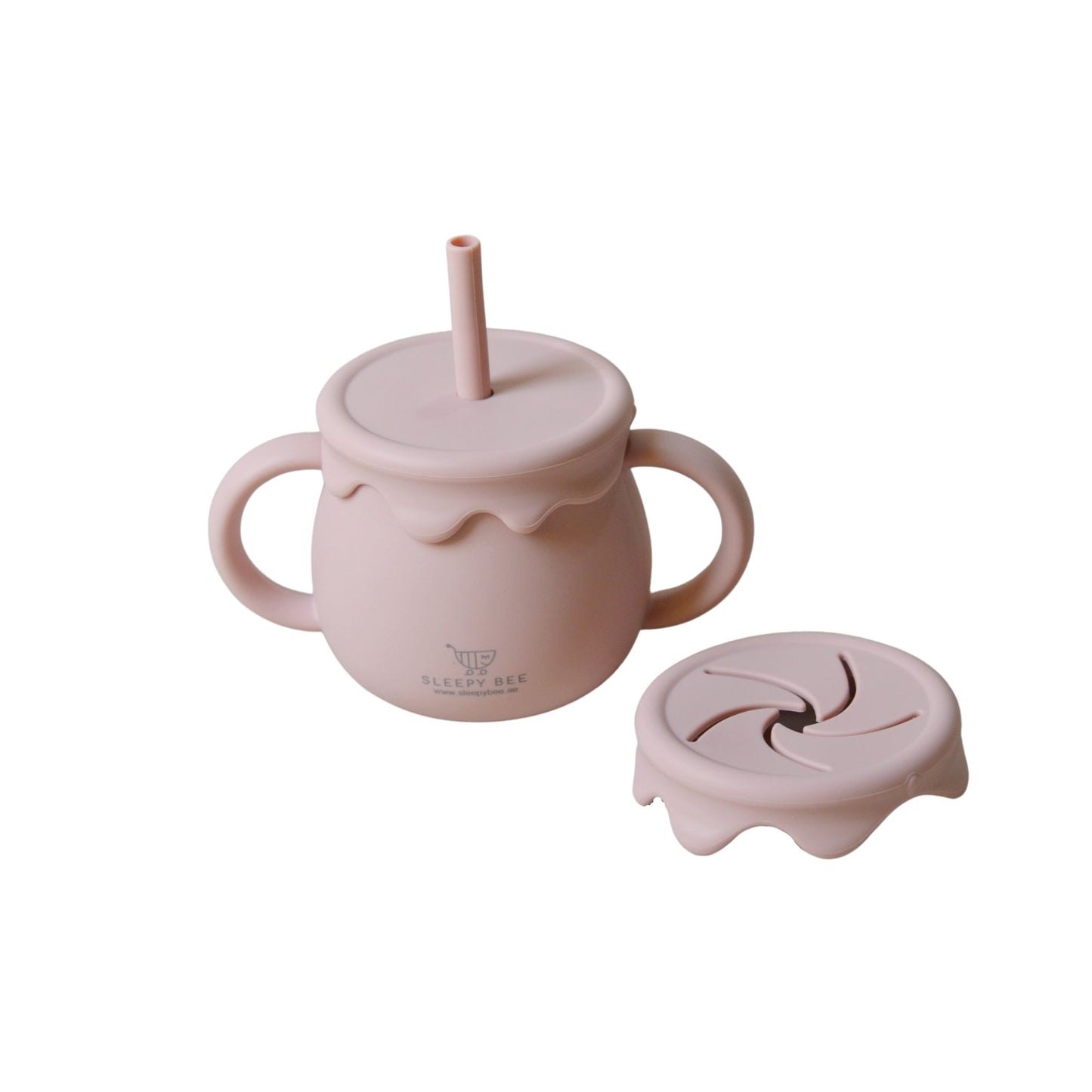 Silicone Honey Pot 3 in 1 Straw Cups