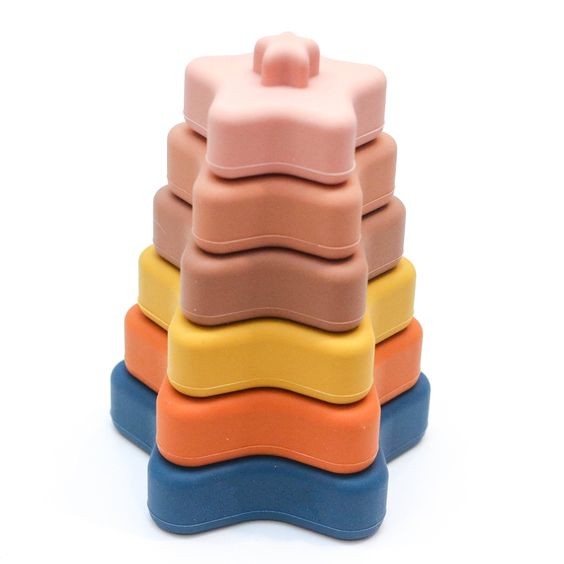 Silicone Stacking Stars Toys