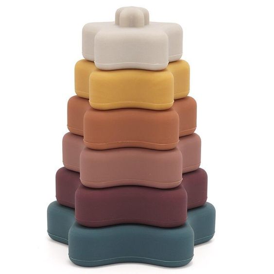 Silicone Stacking Stars Toys