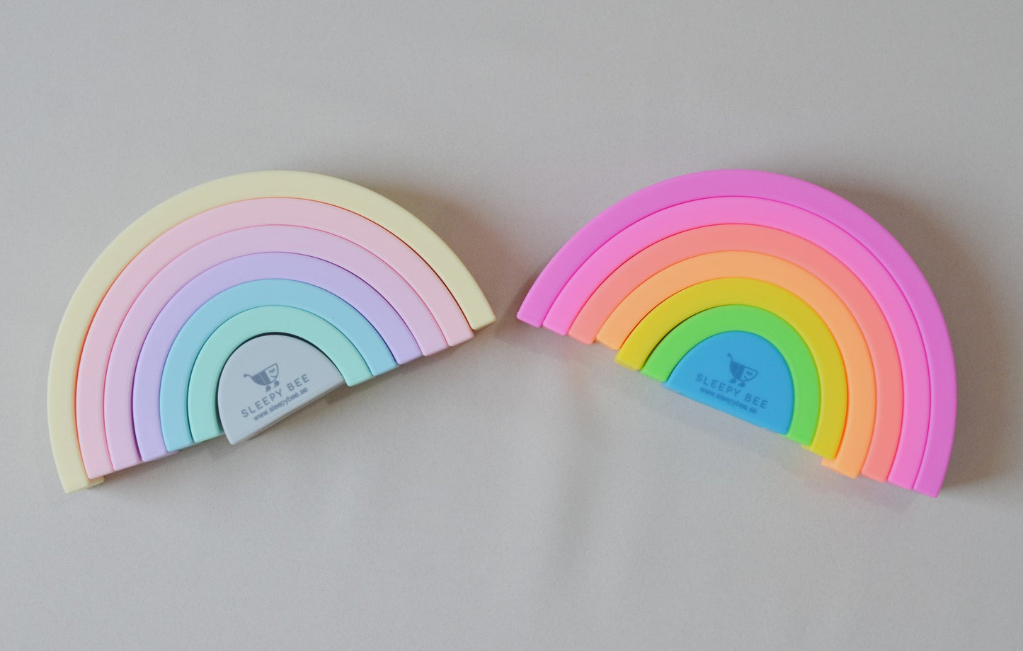 Silicone Stacking Small Rainbow Toys