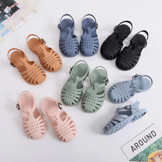 Kids Jelly Sandals Waffle Design