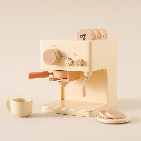 Wooden Coffee Machine Pretend Play Toy