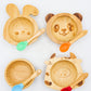 Bamboo Suction Animal Shape Bowl Sets