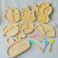 Bamboo Suction Animal Plates with Spoon