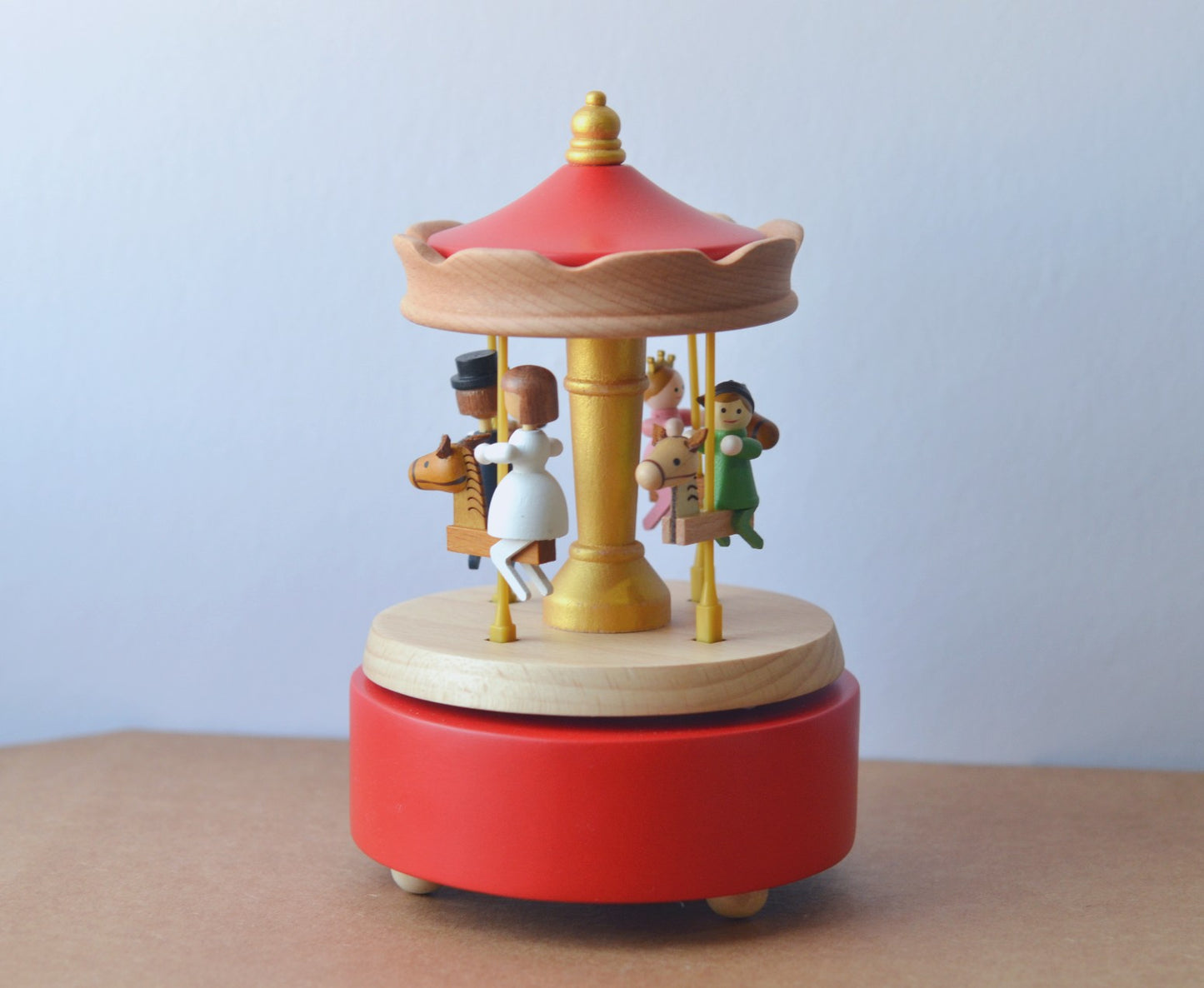 Wooden Carousel Music Box