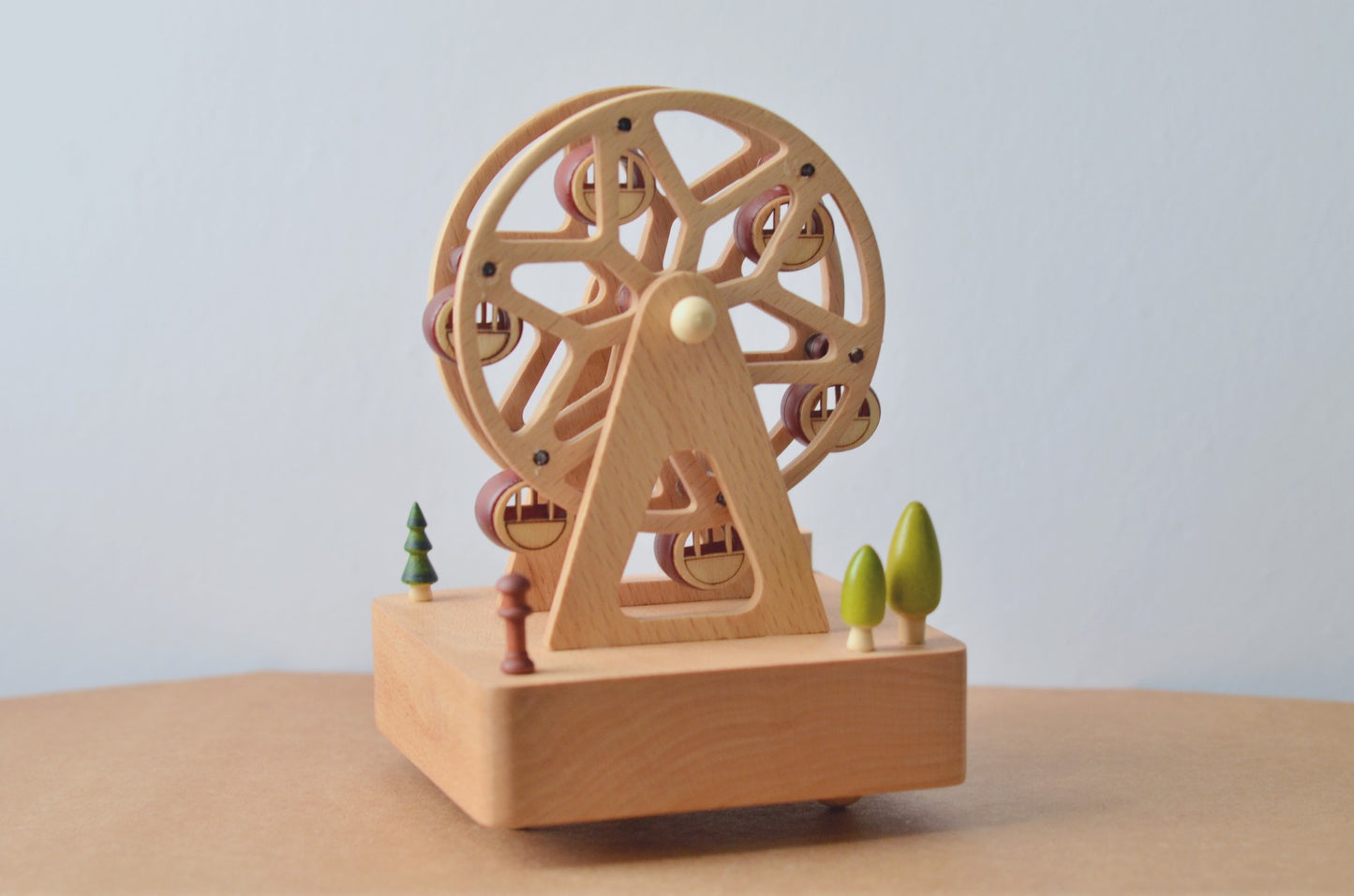 Wooden Carousel Music Box