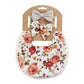 Matching Bow Headband and Reversible Bib Set