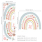 Big Rainbow Wall Decals Removable Wall Stickers