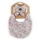 Matching Bow Headband and Reversible Bib Set