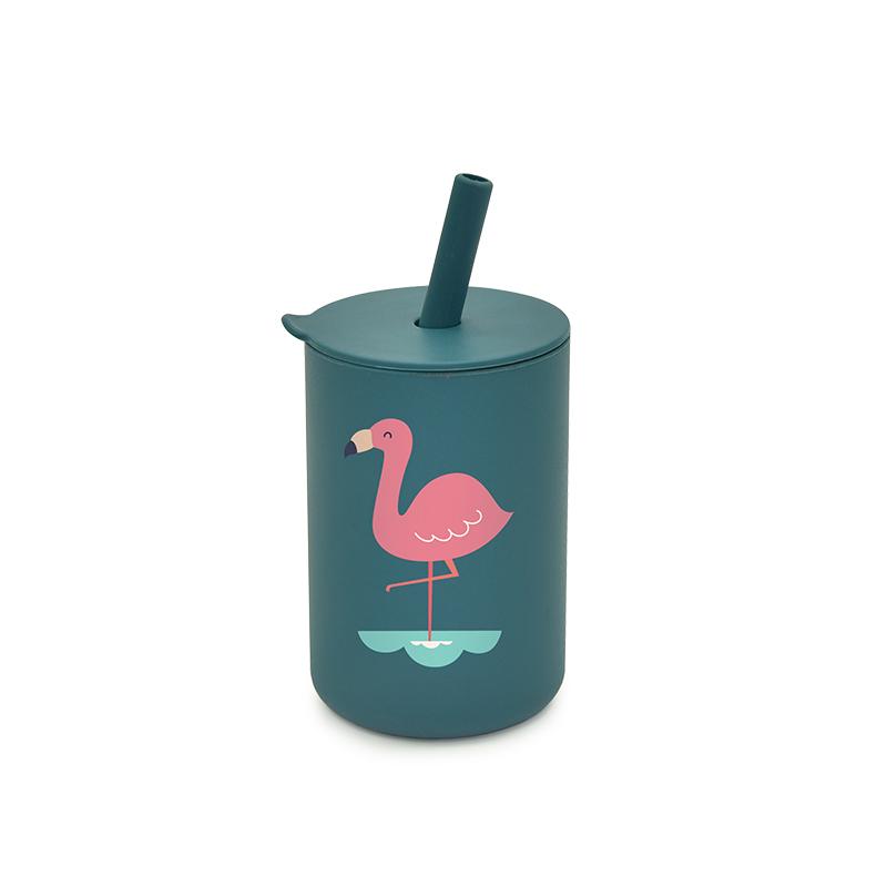 Silicone Printed Straw Cups