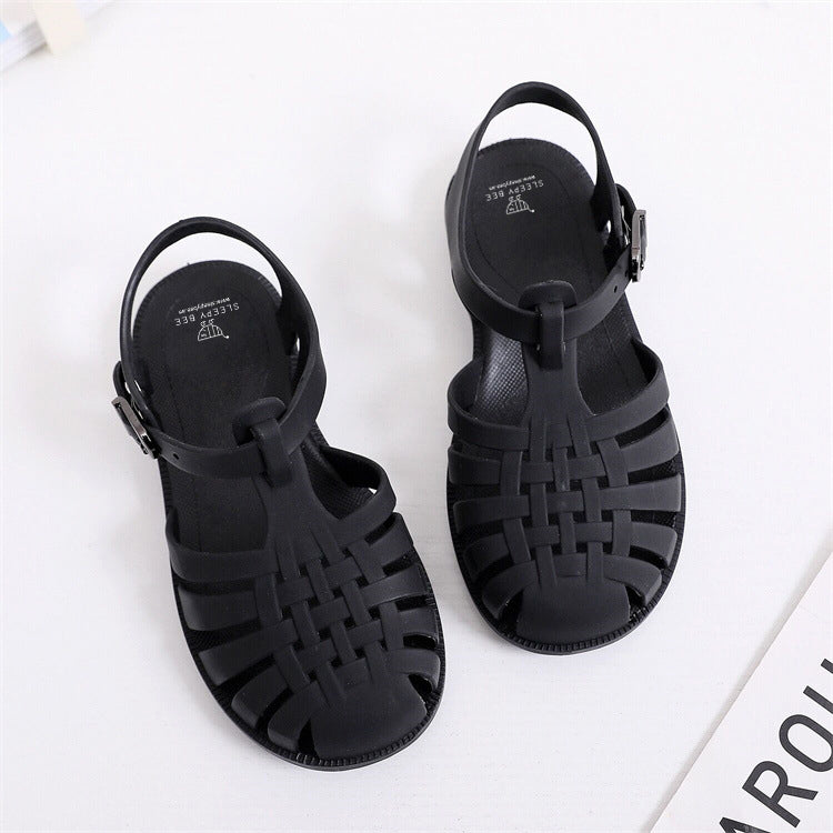 Kids Jelly Sandals Waffle Design