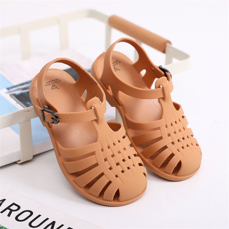 Kids Jelly Sandals Waffle Design