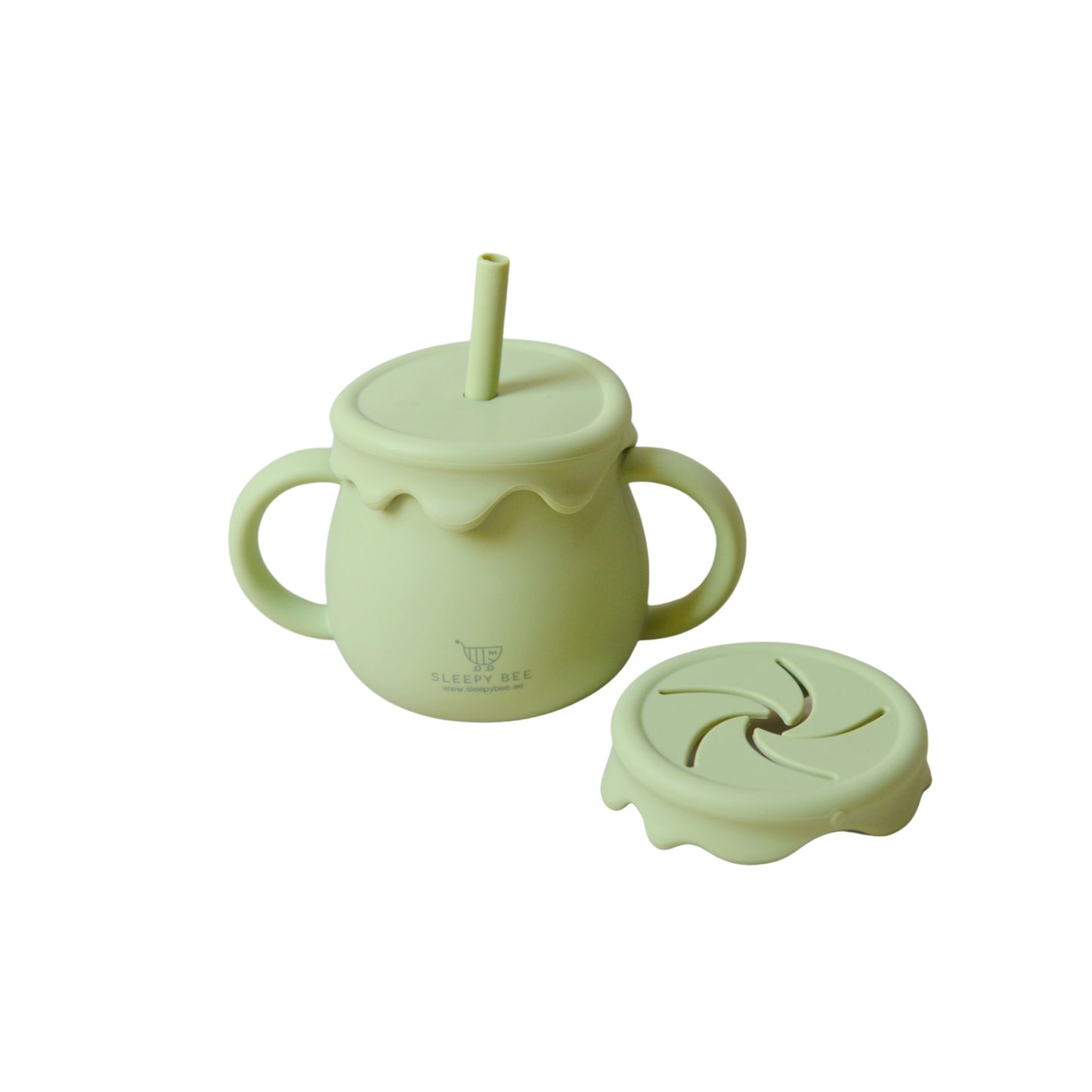 Silicone Honey Pot 3 in 1 Straw Cups