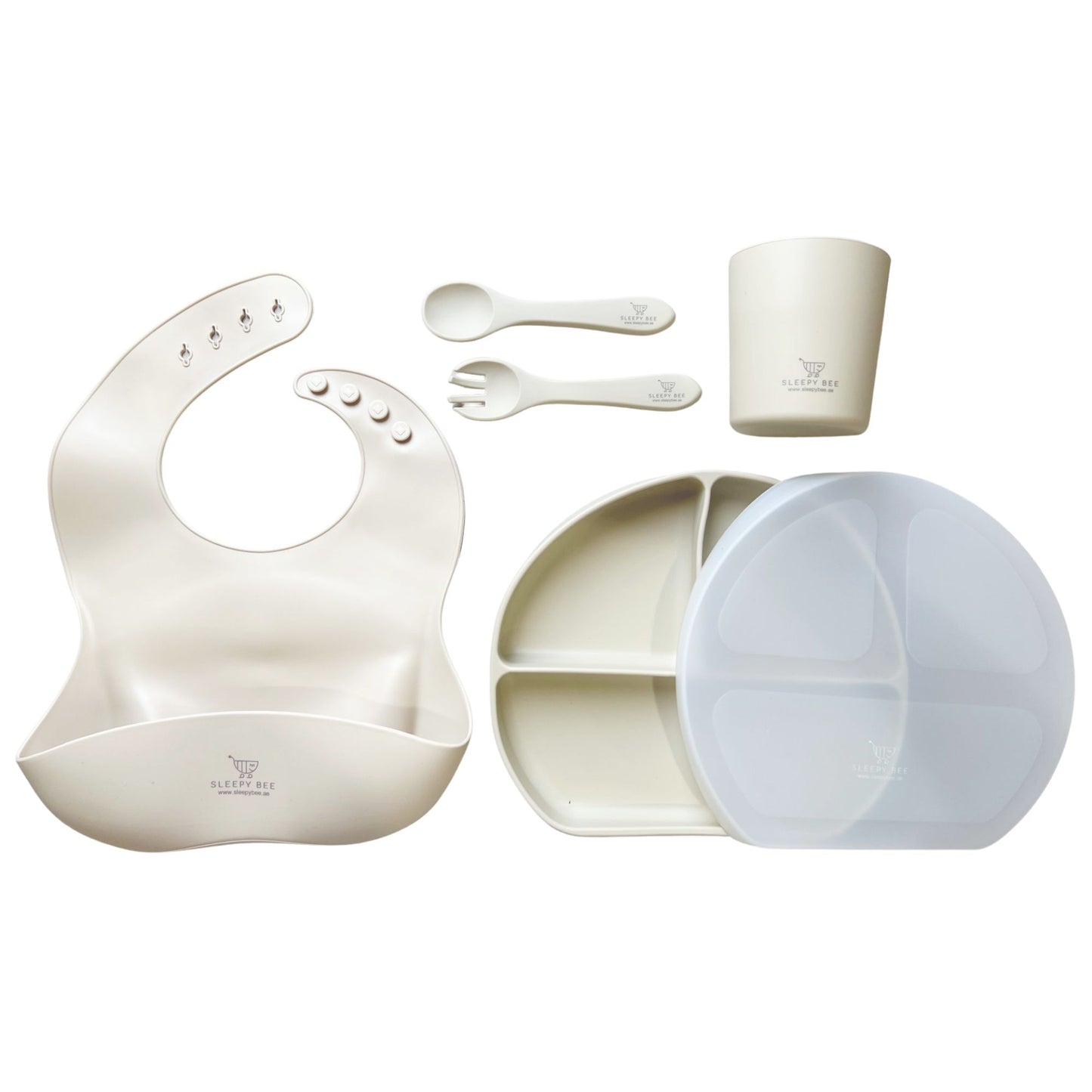 Silicone Round Plate Suction Feeding Set