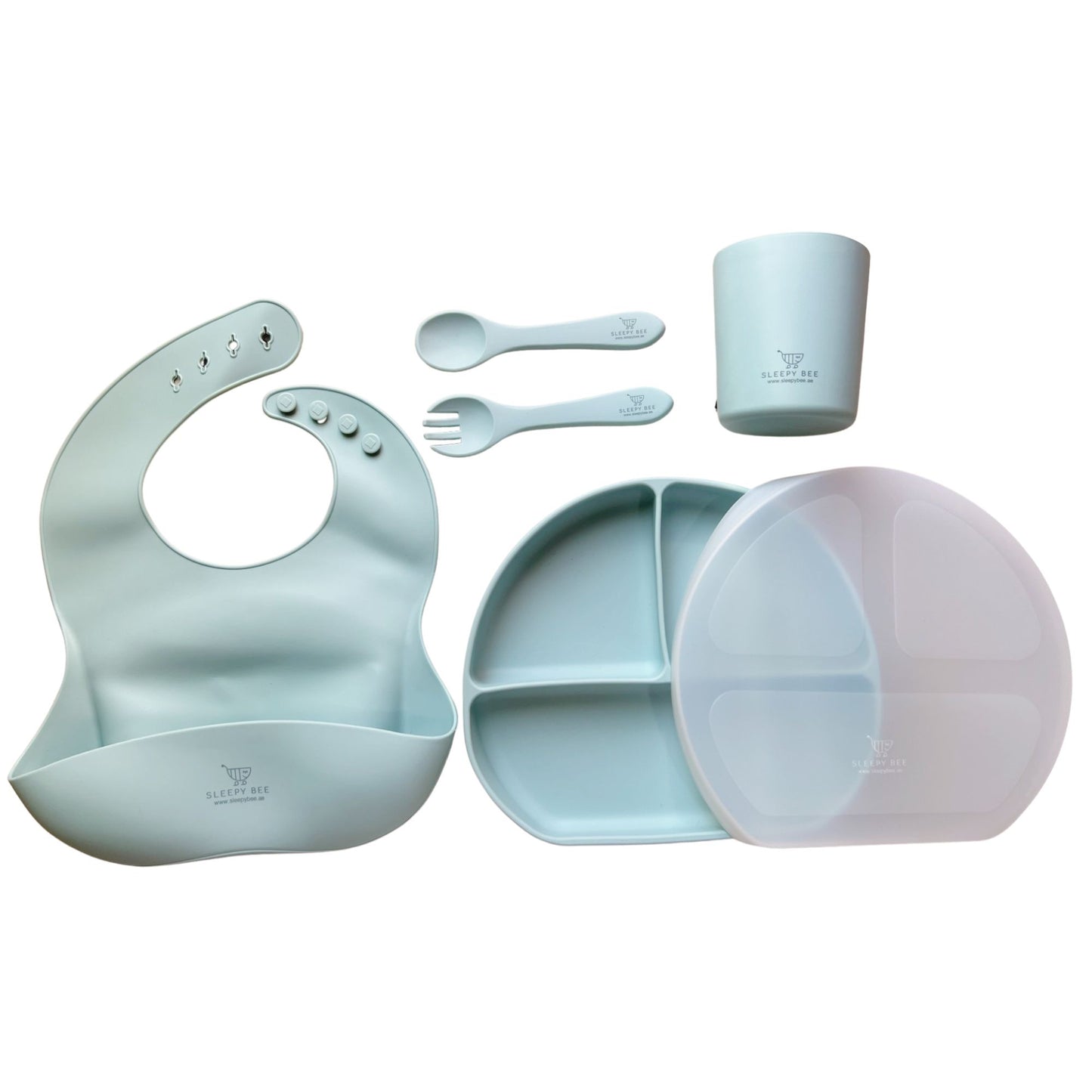 Silicone Round Plate Suction Feeding Set